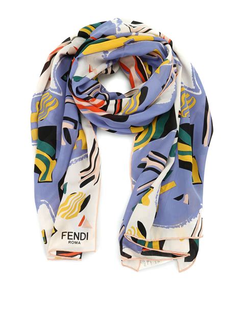 fendi shawl sale|fendi silk scarf women's.